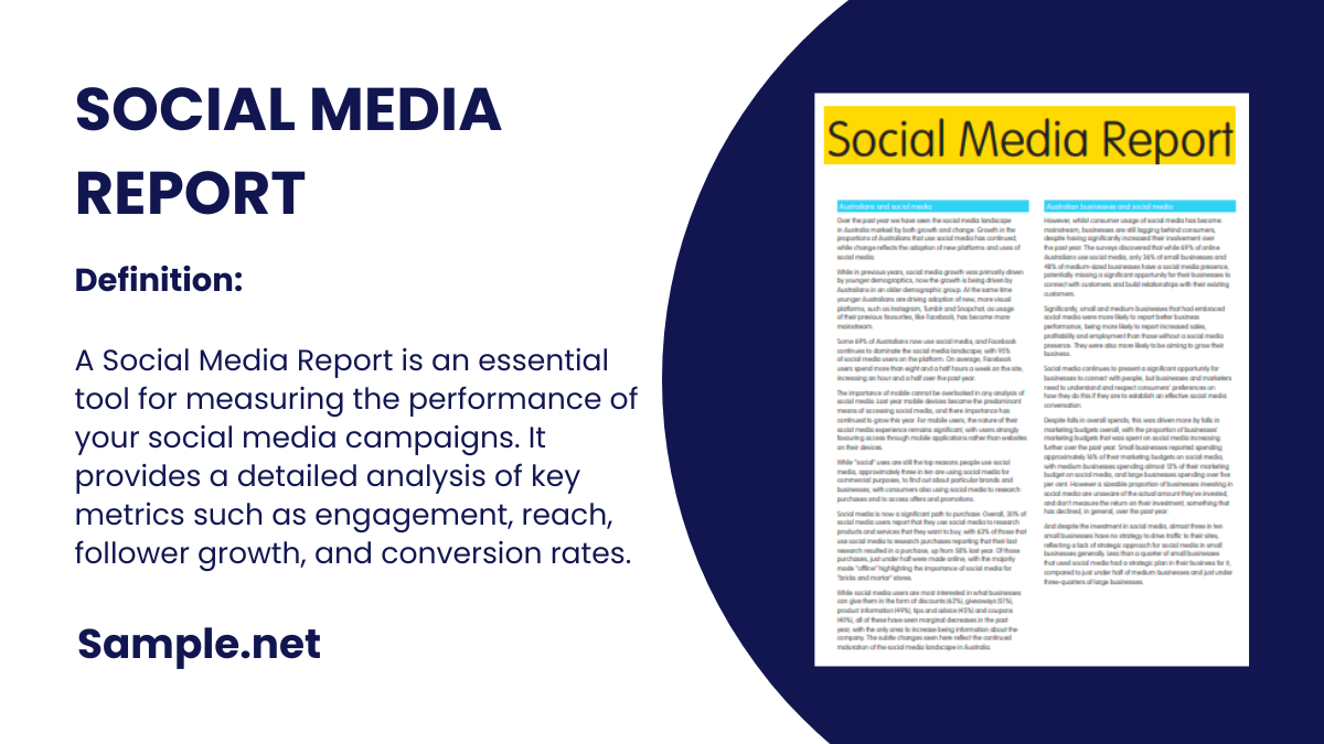 FREE 28 Social Media Report Samples PDF Word Docs Pages