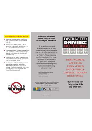 Distracted Driving Flyer