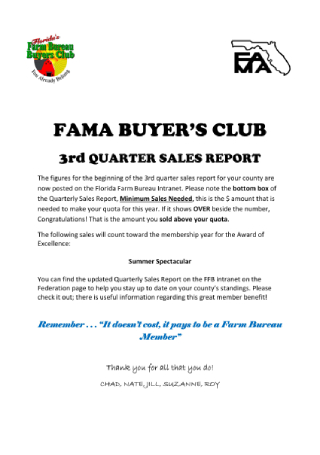 Quarterly Sales Report