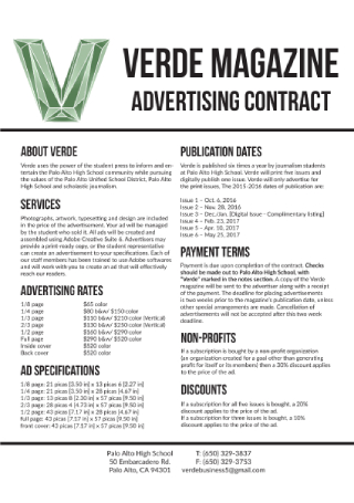 Advertising Contract1
