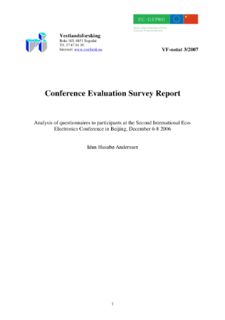 Conference Evaluation Survey Report