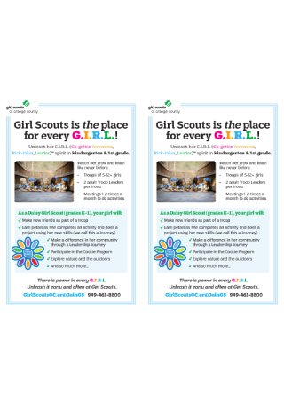 Girl Scout Recruitment Flyer