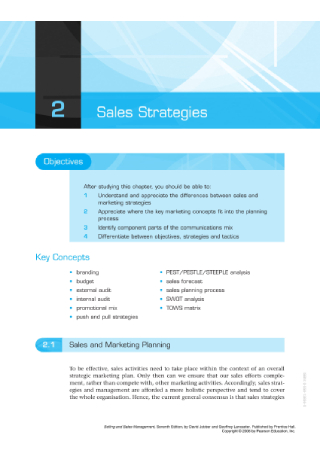 Sales Strategy Planning Process