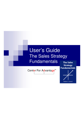 The Sales Strategy Fundamentals
