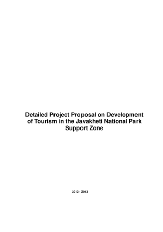 Tourism Project Proposal