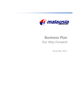 business plan template for airlines
