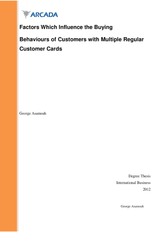 Customer Buying Behavior Survey Questionnaire