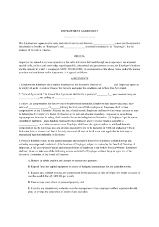 48 Sample Employment Contract Templates In Pdf Ms Word
