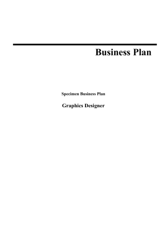 graphic design business plan template