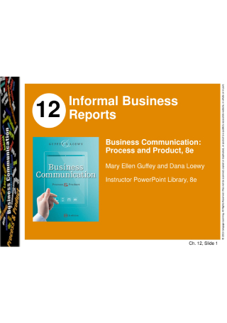 Informal Business Report