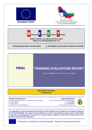 Training Evaluation Report
