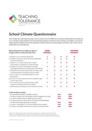 School Climate Questionnaire
