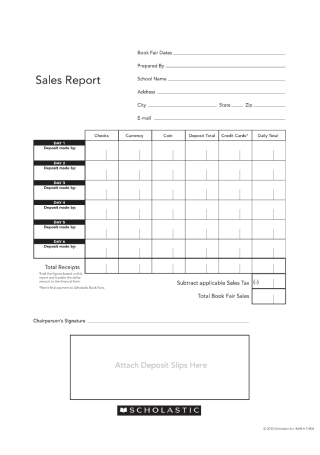 Simple Sales Report
