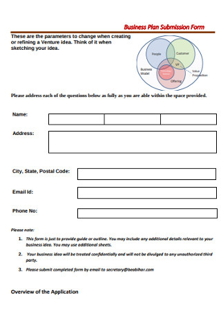 Business Plan Submission Form