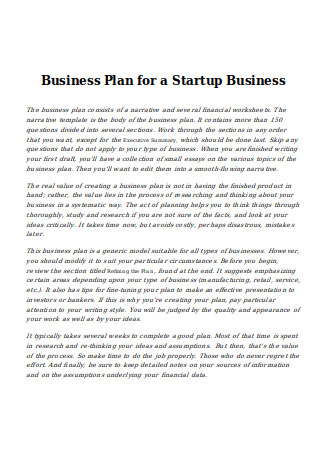 introduction of business plan example brainly