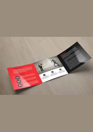 Business Square Trifold Brochure
