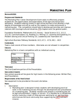 Career Dvelopment Event Marketing Plan Sample