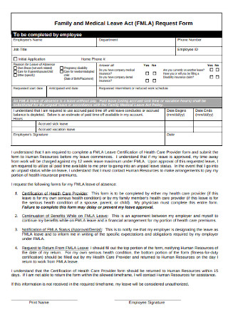 Employee Medical Leave Request Form