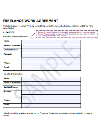 Freelance Work Agreement