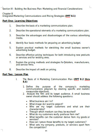 Marketing Business plan