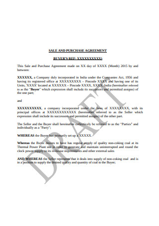 Sale and Purchase Agreement 