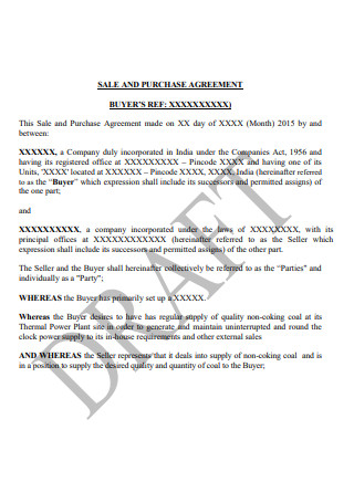 Sale and Purchase Agreement