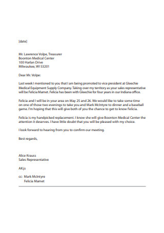 Sales Marketing and Public Relations Letter