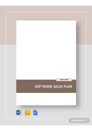 Software Sales Plan Template