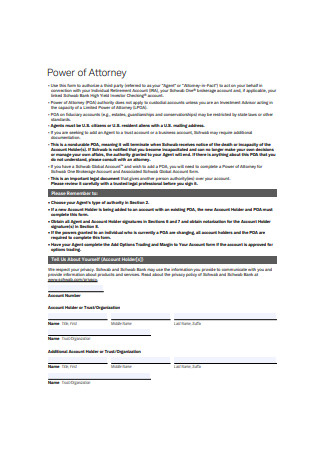 Authority Limited Power of Attorney
