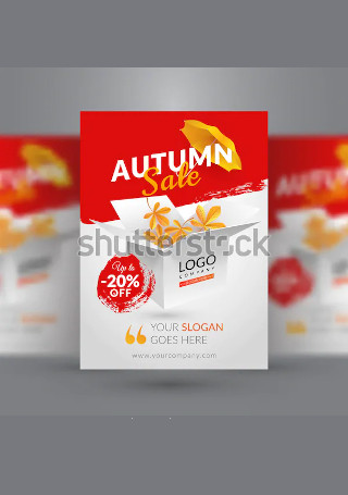 Autumn sale flyer
