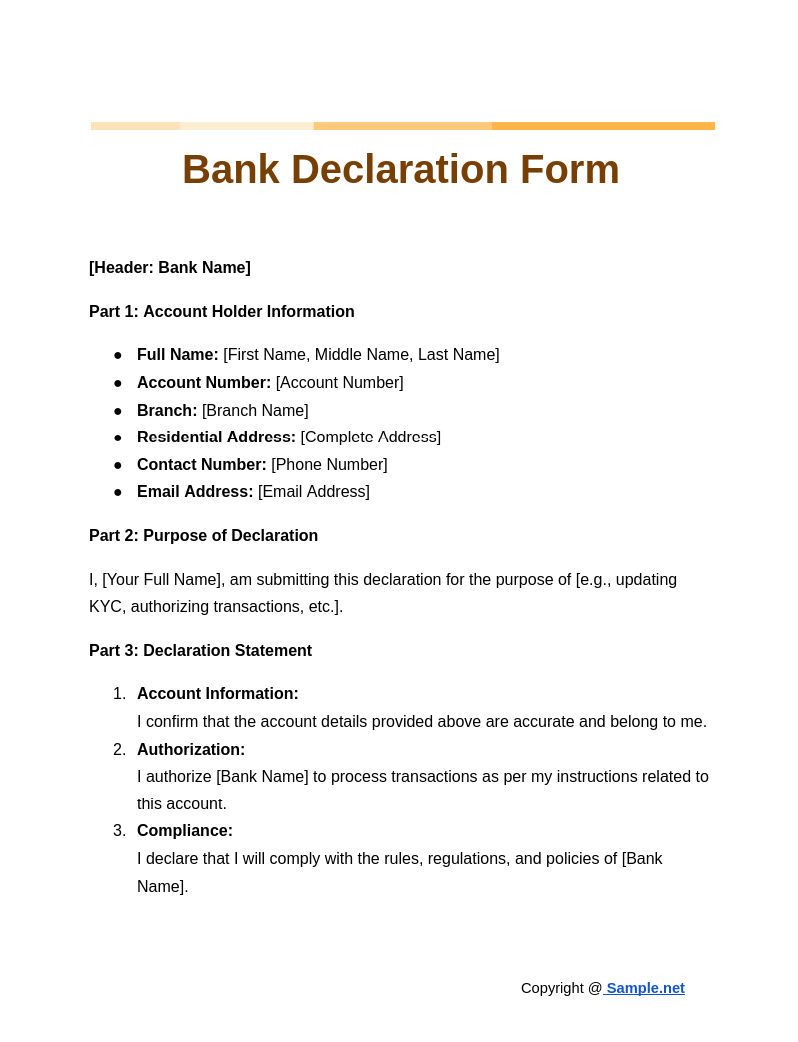 Bank Declaration Form Google Docs 10 23 2024 10 42 AM