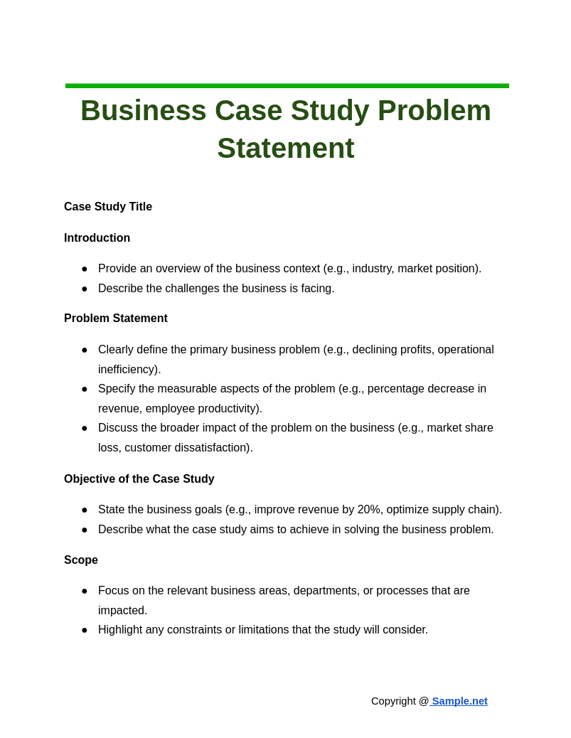 Business Case Study Problem Statement Google Docs 10 28 2024 10 55 AM