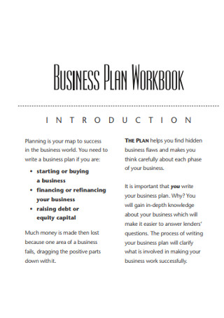 Business Plan Work Book