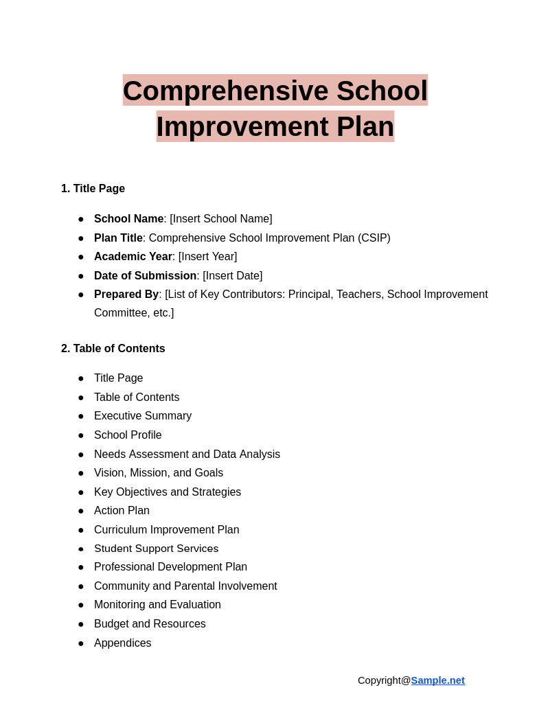 Comprehensive School Improvement Plan Google Docs 12 10 2024 04 38 PM