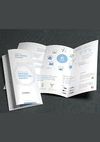 Content Marketing Trifold Brochure