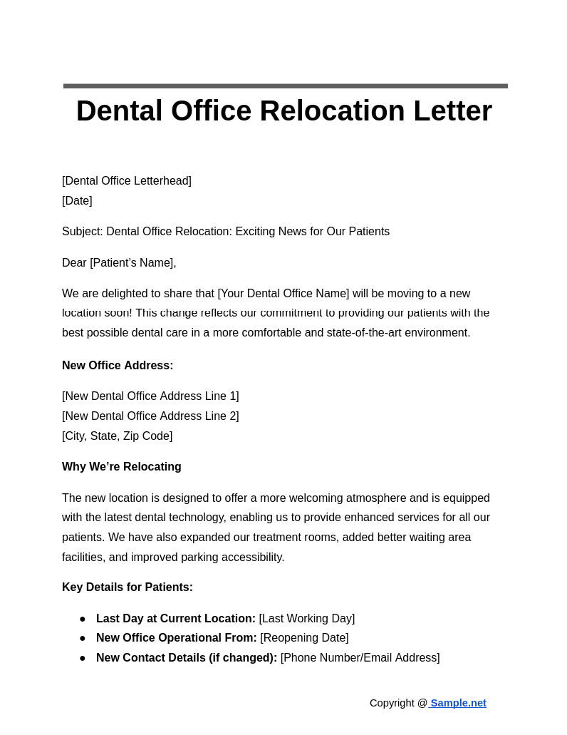 Dental Office Relocation Letter Google Docs 10 23 2024 10 52 AM