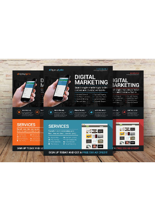 Digital Marketing Flyer PSD