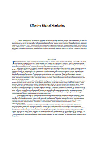 Effective Digital Marketing