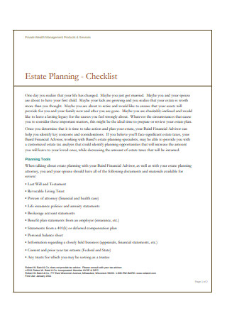 Estate Planning Checklist3