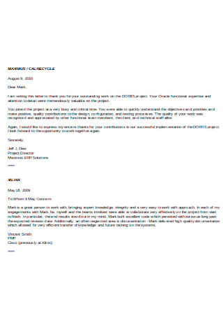 Reference Letter For Legal Assistant