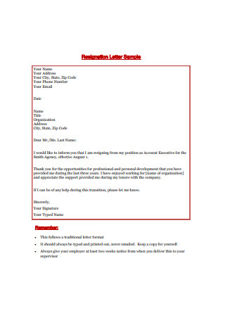 Resignation Letter For Internship from images.sample.net