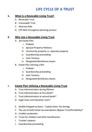 44 Sample Living Trust Templates In Pdf Ms Word