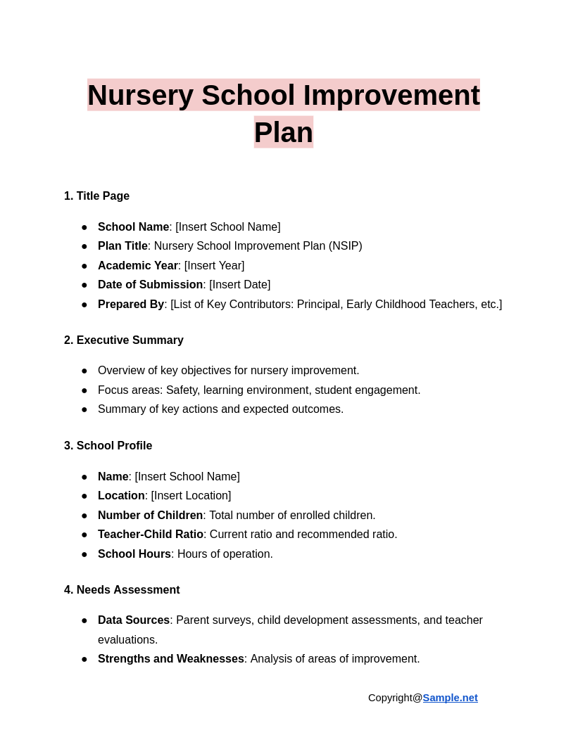 Nursery School Improvement Plan Google Docs 12 10 2024 04 39 PM