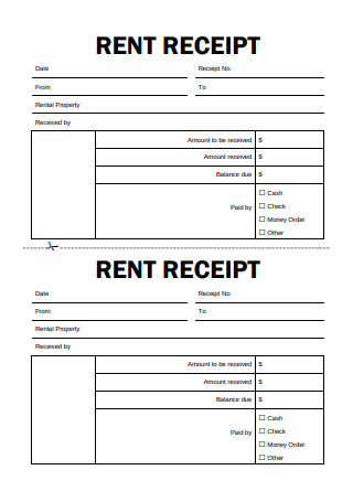 Rent Received Receipt