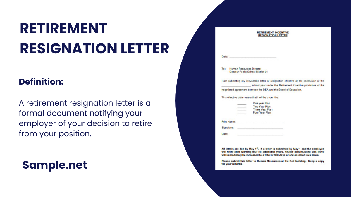 retirement resignation letter