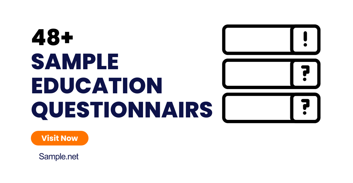 sample education questionnaires