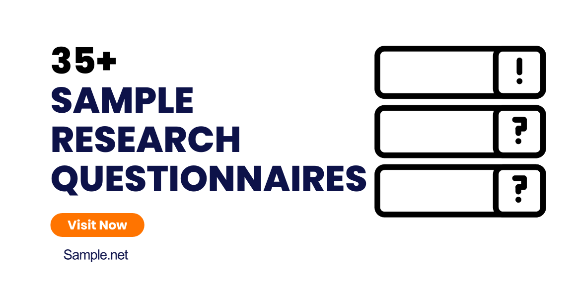 sample research questionnaires