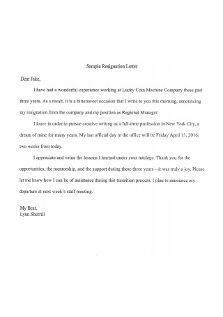 Resignation Letter Format Pdf from images.sample.net