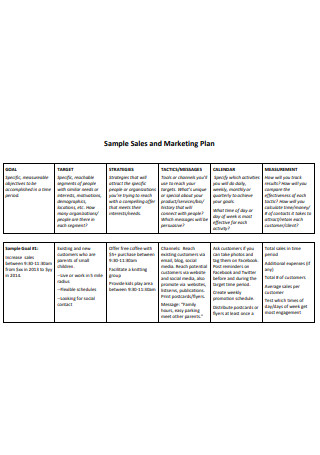Sales Plan Template Excel from images.sample.net