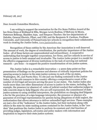 School of Law Commitee Members Recommendation Letter